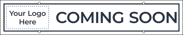 Copy w Logo Hanging Sign Riders, 6h x 30w, 4mm corrugated plastic